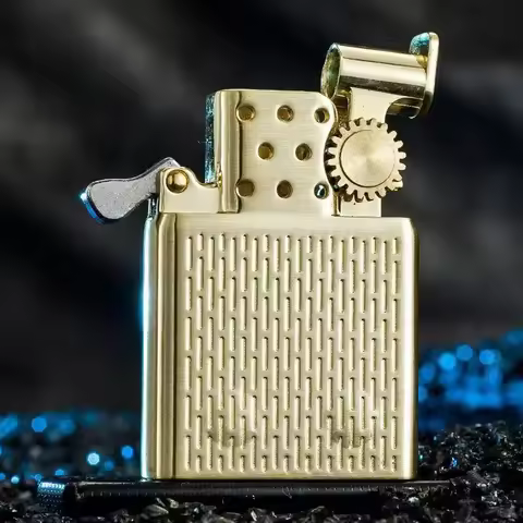 New ZORRO Dual Fire Torch Insert Lighter Gas Jet Windproof Flint Oil Lighter Inflatable Butane Oil L