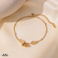 Titanium Fish Charm Anklet Gk04017-O Anklet for Woman