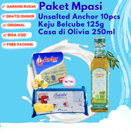 Paket mpasi makanan bubur bayi 6 bulan lengkap baby food anchor unsalted butter unsalted anchor keju belcube mpasi bayi