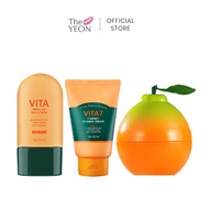 The Yeon Vita7 Energy Peeling Gel + Vita7 C-nergy Vitamin Cream + Vita Fresh Gel Sunscreen SPF 50+/P