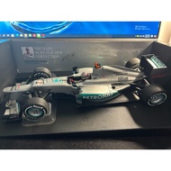 Mini Cut 1/18 Mercedes GP F1 Fleet Mgp W03 Schumacher 2012 Game Season Belgium Station 300 Commemora