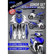 COVER SET Y15ZR V1 V2 EXCITER AEROX ARX2 DPBMC BLUE BIRU PUTIH SIAP TANAM COVERSET Y15ZR YSUKU ORIGI