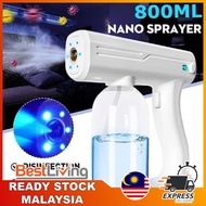 ✥✧◆【BEST SELLER】800ml Spray Gun Wireless Sanitizer Spray Machine Disinfection Sprayer Nano Blue Ray Atomizer