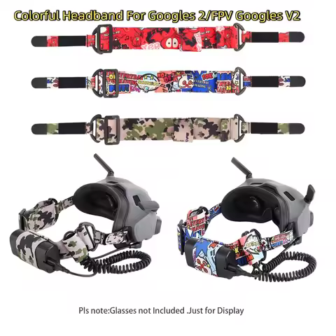 Headband Soft Elastic Head Strap Adjustable for DJI Avata Goggles 2/FPV Goggles V2 Glasses Accessori