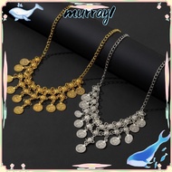 MURRAY Tassel Necklace, Vintage Bohemian Style Coin Necklace, Multipurpose Versatile Bohemian Neckla