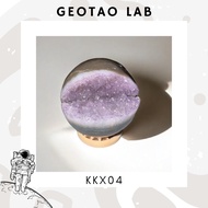 [SG Geotao Lab] Amethyst Sphere Geode Mini Teeth 开口笑 KKX04 (Kai Kou Xiao)