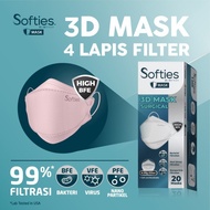 Masker Softies 3D Mask Surgical 20's