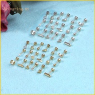 ARIN Moon Star Heart Disc  Flat Back Earrings 18-Pair Tiny Cartilage Stud Earring