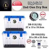 Digi-Cabi 12L &amp; 22L Dry Box with Digital Hygrometer DB-012 and DB-022 [Ready Stock]