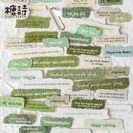 Scrapbook Supplies 50 Pcs Word Quote Stickers Scrapbooking Supplies Junk Journal Supplies for Scrapb