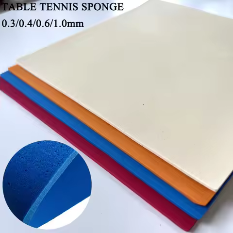 Table Tennis Sponge 0.3/0.4/0.6/1.0mm High-density Ultra Thin & Light Beige Blue Ping Pong Sponge fo