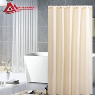 Shower Curtain IVORY 180x180cm Waterproof Fabric/ Bathroom Curtain