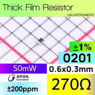 270R 0201 ±1% 50mW 25V 200ppm Thick Film Resistor GR0201F270RTAG00 GiantohmOriginal Original