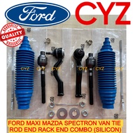 Combo Set Ford MAXI E1400 E1800, MAZDA SPECTRON VAN Tie Rod End / Rack End / Steering Boot