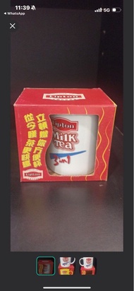 90年代: lipton 三合一奶茶瓷杯