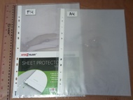 Map Sheet Protector Perforated Sheet Bolong Lubang Samping 10pcs A4 READY STOCK