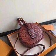 Handbag Show Style Drum Bag Coated Canvas Size17.5 X16.5 X7.5cm