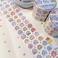Zhizhibu Eat cheese Small Room Cut Film Sticker Roll Handbook Gucca Cut Film Tape Decoration Cute El