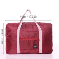 กระเป๋าเดินทางพับได้อเนกประสงค์ สีแดง/สีกรมท่า/สีเขียวกระเป๋าใส่สัมภาระความจุขนาดใหญ่กันน้ำ1ชิ้น