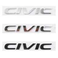 【HONDA】NEW 3D ABS modified CIVIC letter logo rear fender sticker CIVIC car sticker emblem for HONDA 
