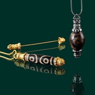 Universal Dzi Bead Buckle Auspicious Cloud Auspicious Empty Holder Turnbuckle Head Can Screw DIY Wea