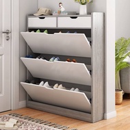 [48H Shipping] Ultra-thin Flip Shoe Cabinet for Home Entrance17cm Minimalist Modern Large Capacity E