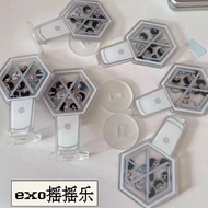 Kpop Idol EXO Cute Cartoon Acrylic Stand Rocking Music Desktop Decorative Ornaments