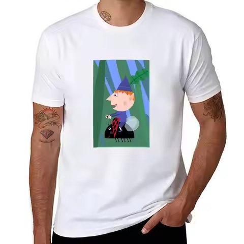 Ben and Holly T-Shirt cotton t shirt man anime t shirts oversize T-Shirt