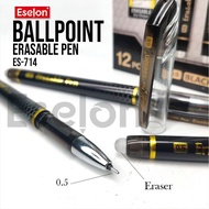 (1Pcs) Echelon ES-714 Erasable Pen Echelon Black Ink Erasable Pen