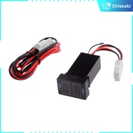 Shiwaki dẫn Vôn kế chạy bằng pin Nhiệt kế cho Prado 150