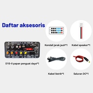 Ampli Full Bass Subwoofer 10 Inch Hi-Fi Bluetooth Rumah Mobil Audio Power Super Bass Bluetooth Ampli
