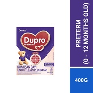Dumex Dupro Preterm Tailored Nutrition Milk Formula 0-12 months (400g) (Susu, Milk Powder, 奶粉)