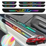 9 Pcs For Honda Jazz Fit 2001-2020 GD/GE/GK/GR Laser Car Door Sill Strips Protector Rear Bumper Prot