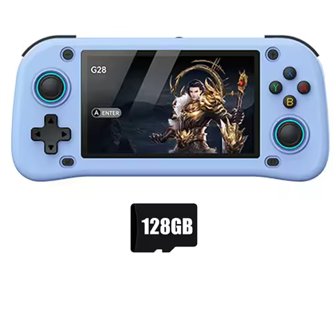B27B G28 Retro Handheld Video Game Console 128G 20000+Game 4.3 Inch Screen Linux Pocket Player For P