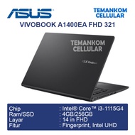 [✅Baru] Laptop Asus Vivobook 14 A1400Ea Fhd Core I3-1115G4 4Gb Ram