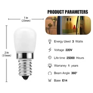 LED Refrigerator Bulb Decorative Light E14 3W Refrigerator Cooker Hood