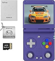 RG34XX SP, Retro Handheld Gaming Console with 64G TF Card, Flip Design, 3.4'' IPS Screen, Portable C