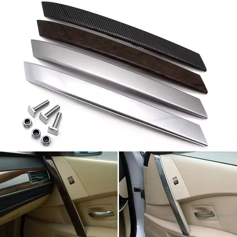 LHD RHD E60 E61 Interior Car Front Rear Left Right Inner Door Handle Cover Trim For BMW 5 Series M5 