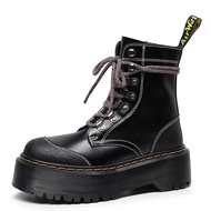 Dr Martens Jadon รองเท้าบูตมาร์ตินซิปข้างผู้หญิง,แบบหนา8รู Moreno ปี1460