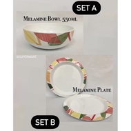 Tupperware- Melamine Bowl / Plate set(mangkuk dan pinggan)