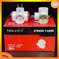 STEKER T-Arde 3 arah / Colokan Cabang Multi MIKAWA MG-8353A