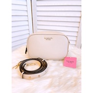 Kate Spade Astrid Crossbody bag grained cow leather ivory
