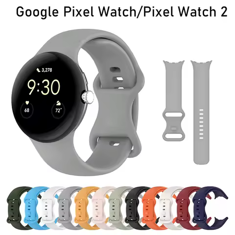 Original Silicone Strap for Google Pixel Watch Metal Buckle Sport Bracelet Correa for Google Pixel W