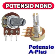 Mono Potentiometer 1K 5K 10K 20k 50K 100K 200K 250K 500K A-Plus Brand good quality