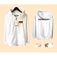 Germany flag Premium Zipper Hoodie Jacket - M