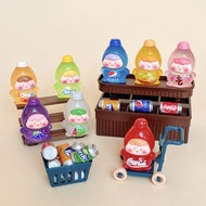[8pcs/bag] Luminous Ton Cub Juice Soda DIY Resin Ornaments Trendy Play Cute Pellets Cute Cartoon Acc