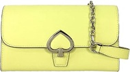 Kate Spade Robyn Leather Convertible Crossbody Clutch Wallet, Limelight, Yellow, Small