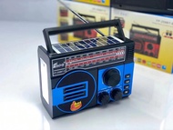 FEPE Portable Bluetooth FM Radio with Solar Charger and USB Charging - High-Quality Battery Operated