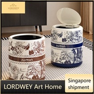 LORDWEY Garbage can household highgrade sense with lid trash can living room toilet luxury.HT99 AFD6