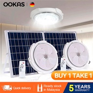 OOKAS LED Solar Light Indoor Home Lampu Solar Ceiling Light Solar Lamp Outdoor Waterproof With Solar